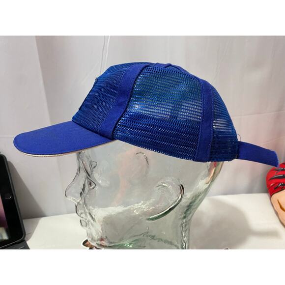 Ford Oval Vintage Patch Hat Blue Trucker Retro Mesh snapback - Picture 5 of 8